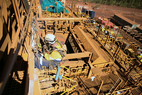 Mining equipment on site in Australia