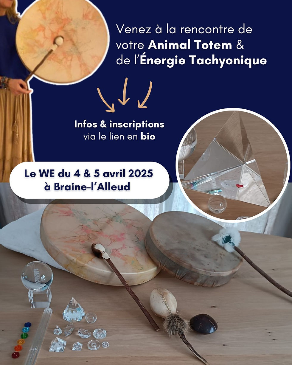 A la Rencontre de votre Animal Totem et de l'Energie Tachyonique