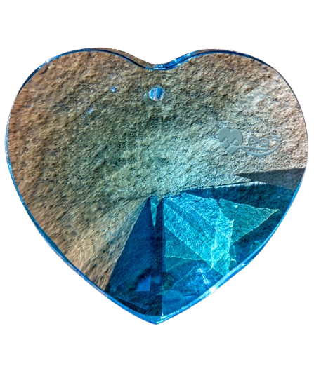 Coeur Guide - AIGUE-MARINE - sans attache