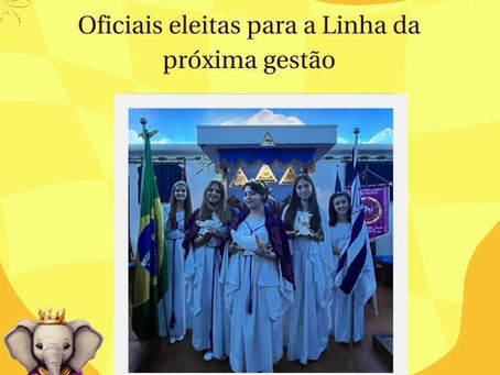 Oficiais eleitas para a linha da próxima gestão