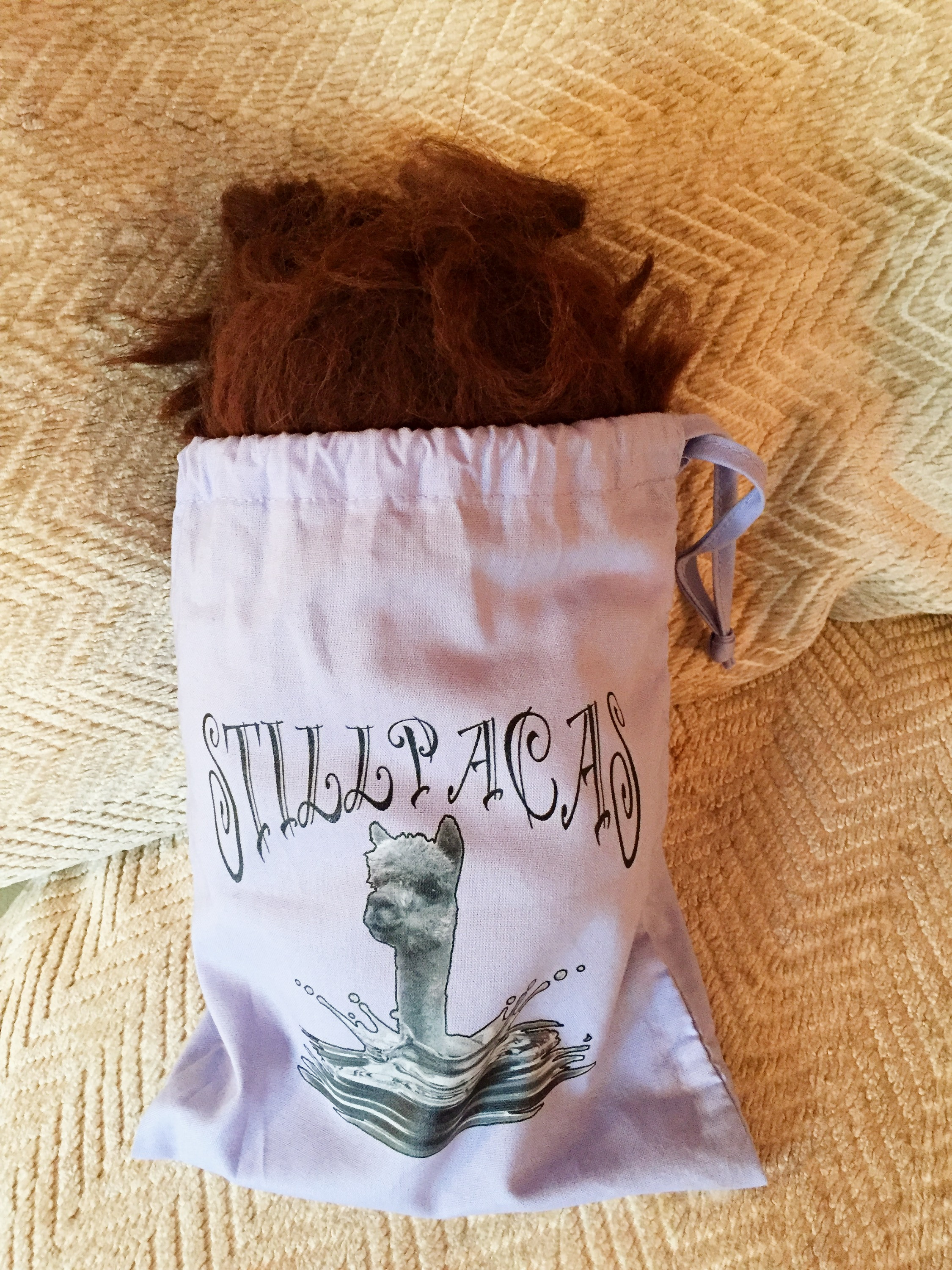 Raw Brown Adult Alpaca Fleece