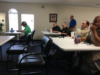 District Attorney teaches class regarding search warrants