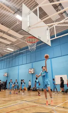 Kings U16s players practices a lay-up in warm-up before playing Yateley.
7th Nov 2025