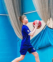 Junior basketball training