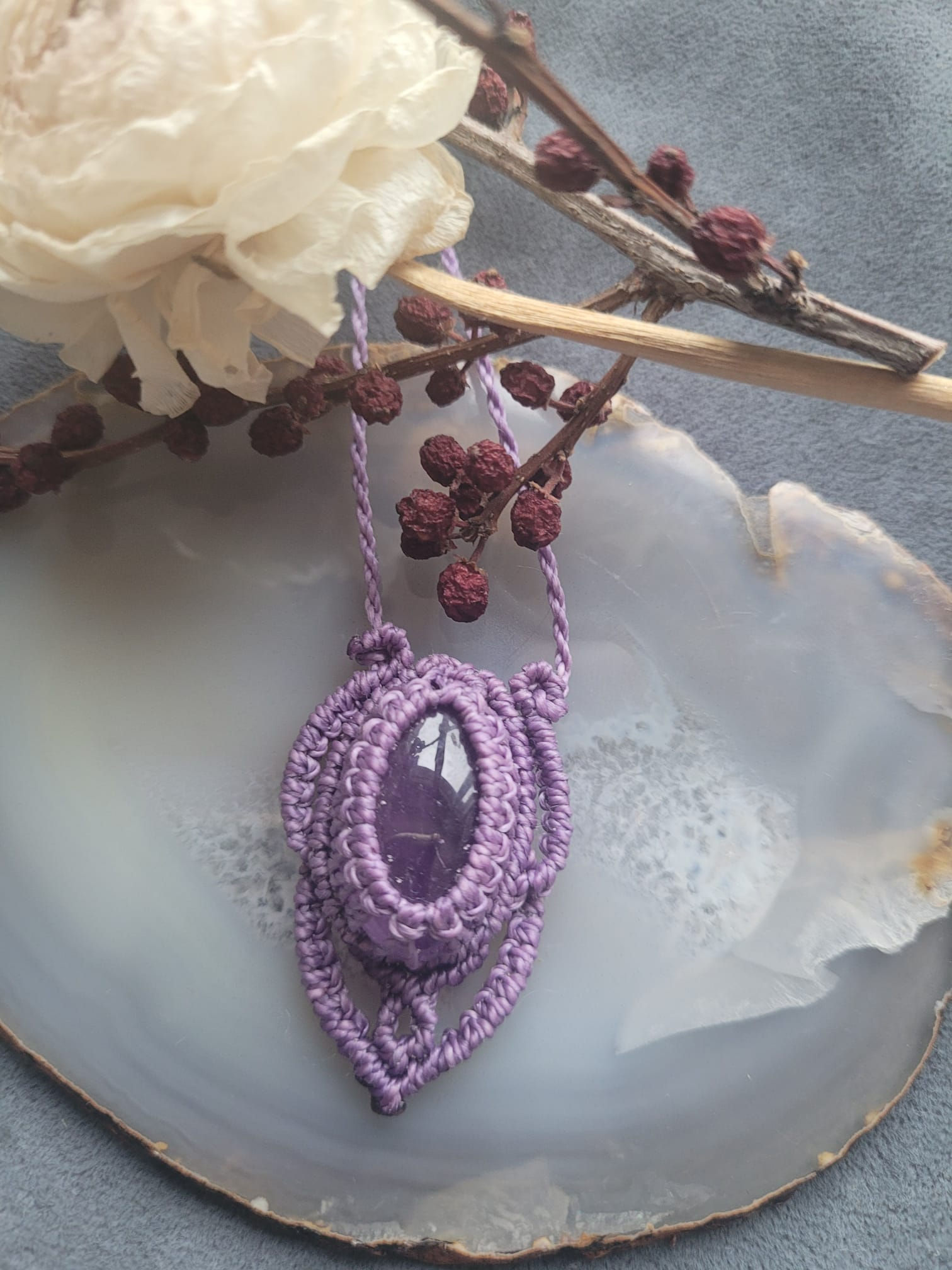 Collier améthyste