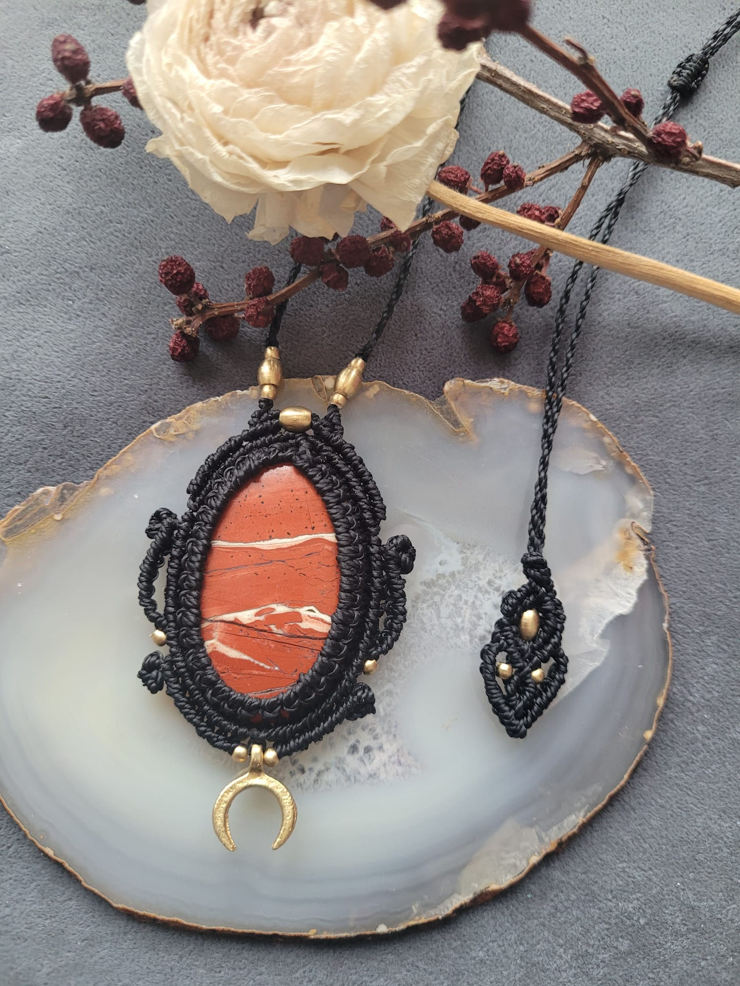 Collier Jaspe Rouge