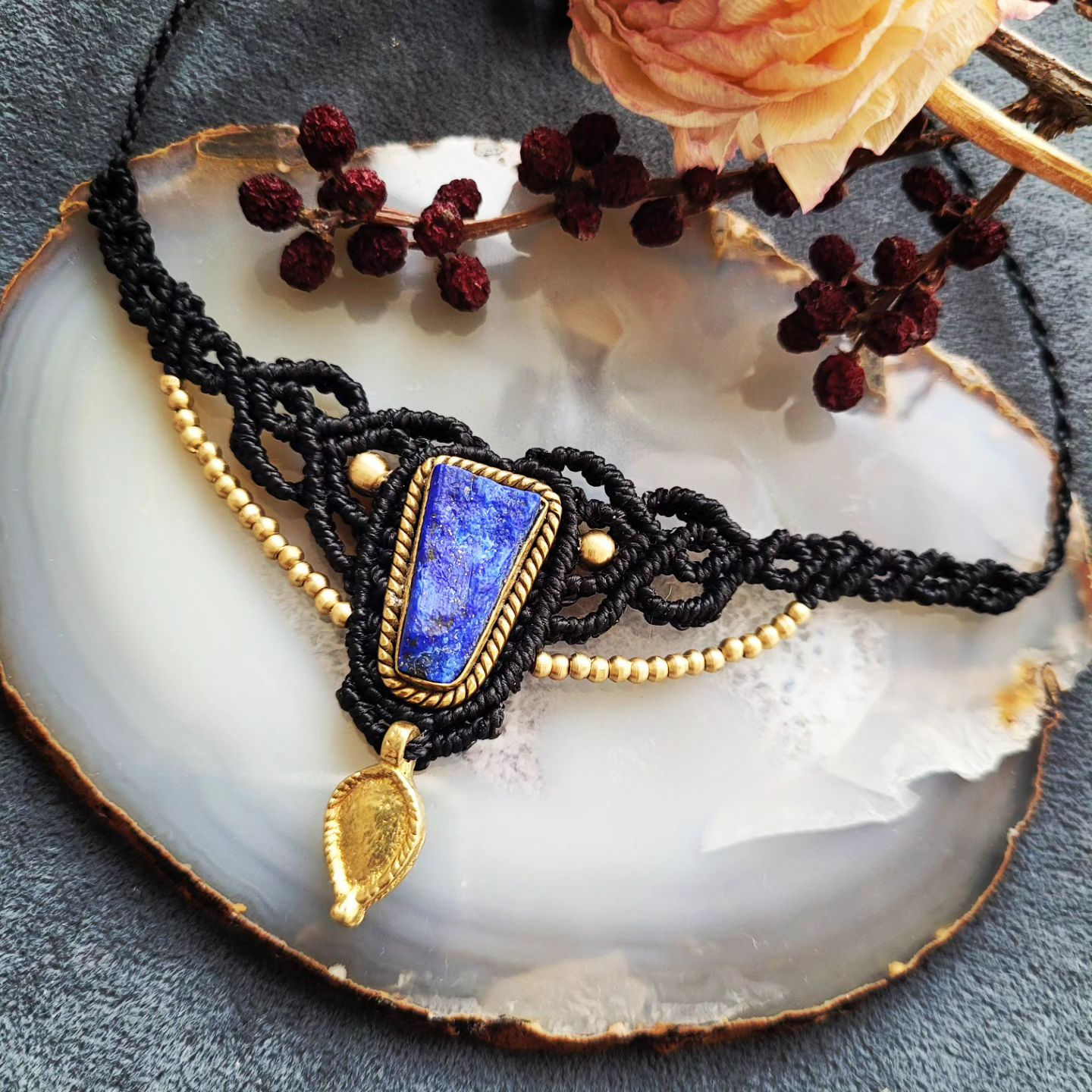 Ras de cou Lapiz lazuli