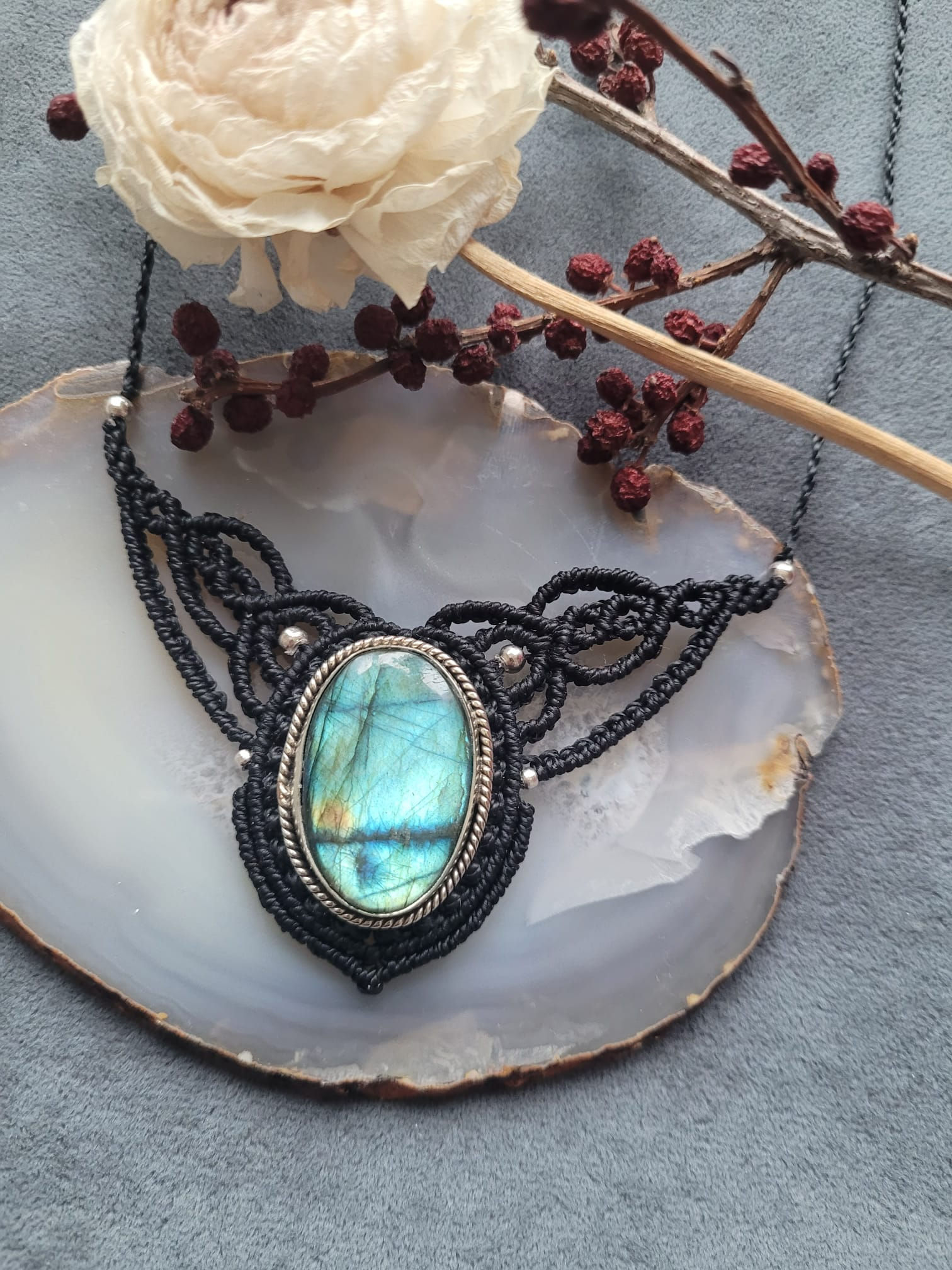 Collier labradorite