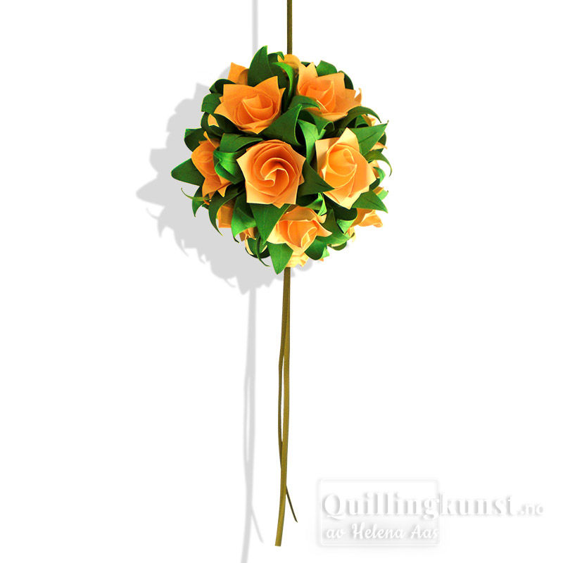 Miniatyrbilde: Kusudama Bukett med roser