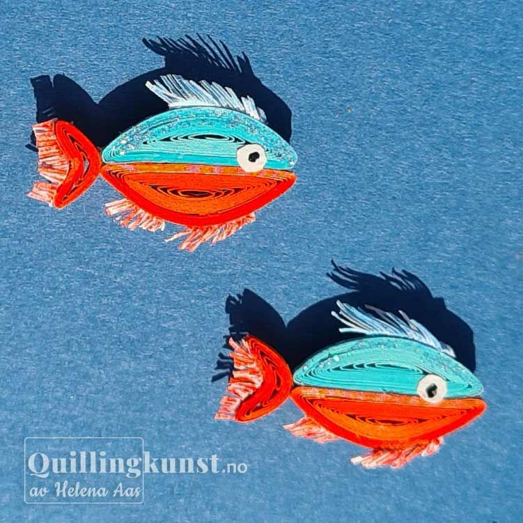 Miniatyrbilde: Quilling bilde Korallrev