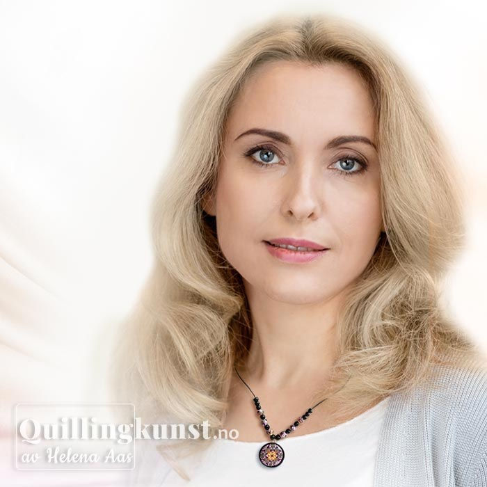 Miniatyrbilde: Collier Kaleidoskop med gul blomst