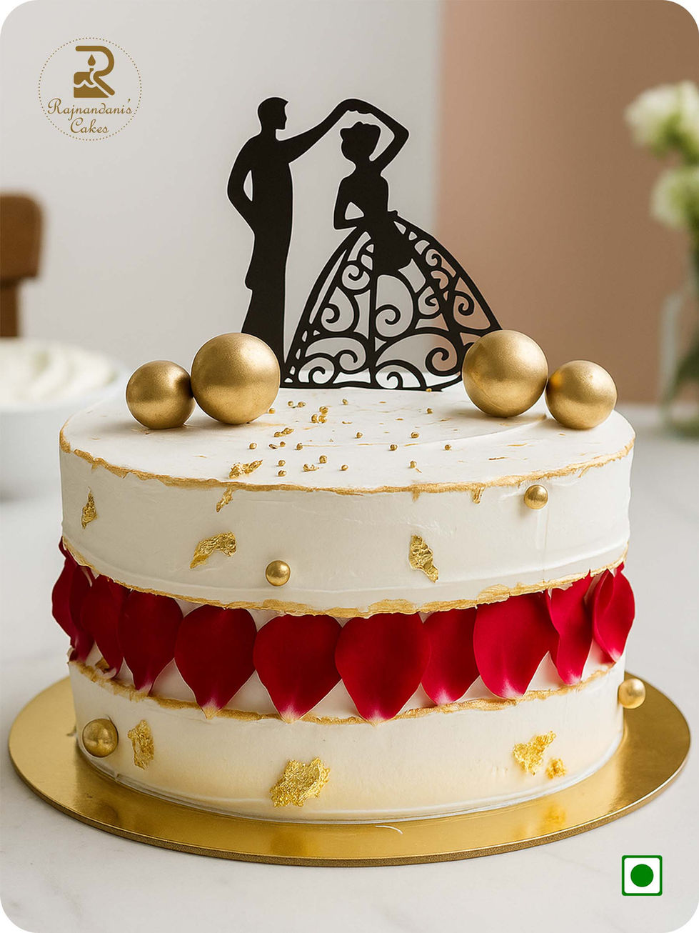 Wedding Cake | Wedding season special cake | Homemade, eggless, fresh cream | Chinchwad PCMC Nigdi cakes