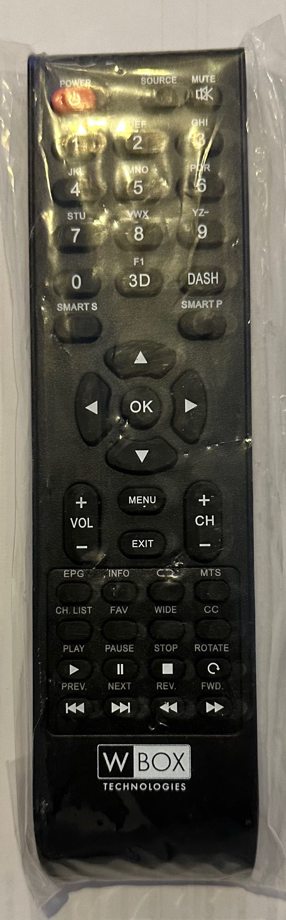 Thumbnail: Wbox Tv Remote *New*