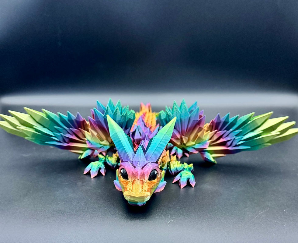 Thumbnail: Articulated  Baby Crystal Dragon