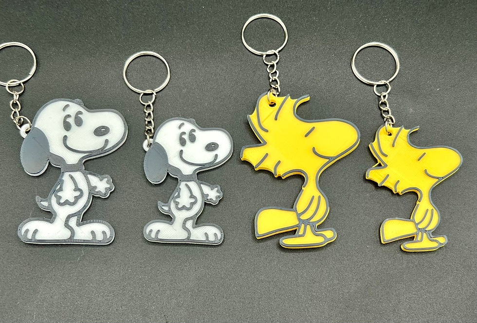 Thumbnail: Snoopy and Woodstock Keyrings