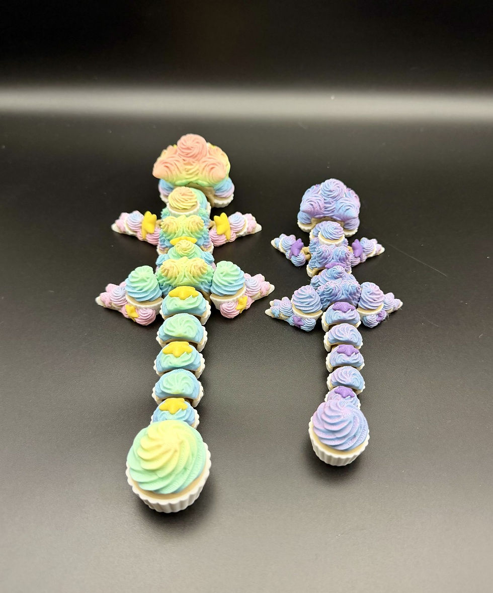 Thumbnail: Articulated Baby Birthday Cake Dragon
