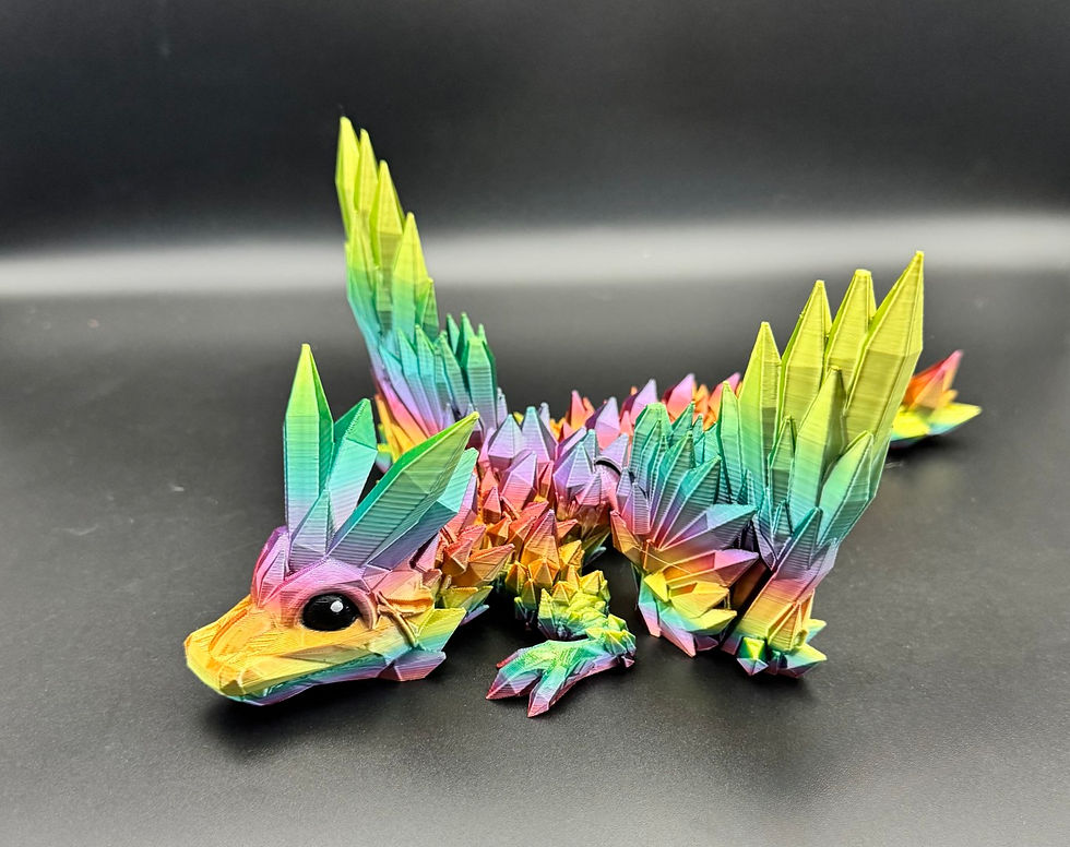 Thumbnail: Articulated  Baby Crystal Dragon