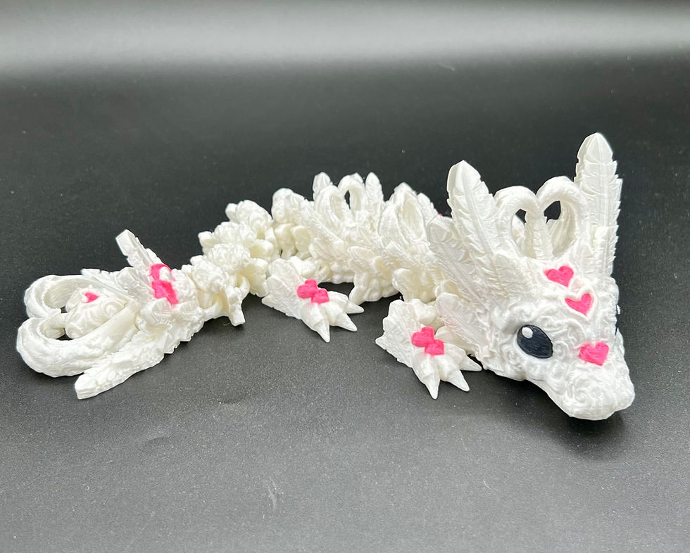 Thumbnail: Articulated Baby Light Heart Dragon