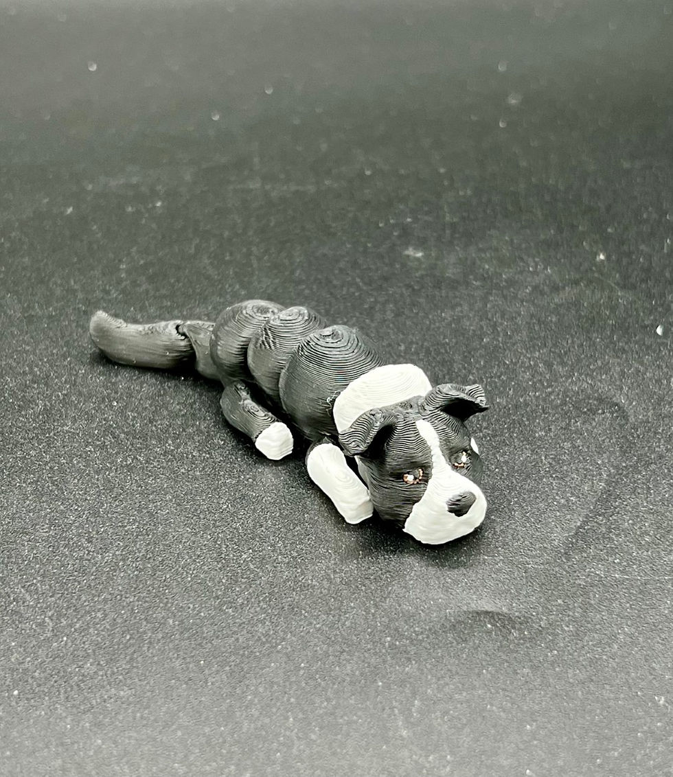 Thumbnail: Articulated Baby American Staffordshire Terrier