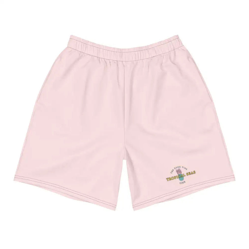 Miniatura: Men's Tropical Pink Pineapple Athletic Shorts