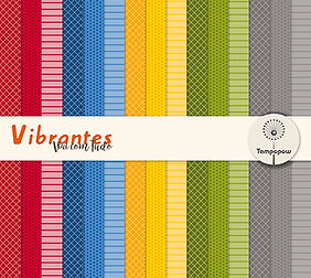 Papeis com estampas de bolinhas, listras e quadriculado.