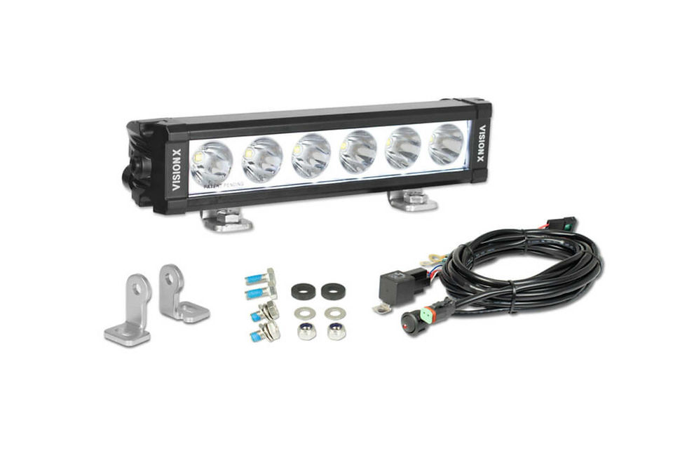Thumbnail: Vision X Light Bar: 20.75in (15-LED / XPL / Straight / Halo / Incl. L Brackets