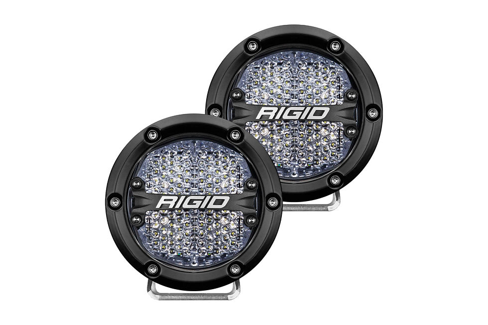 Miniature : Rigid 360-Series LED Light: (4in / Driving / Blue Backlight / Pair)