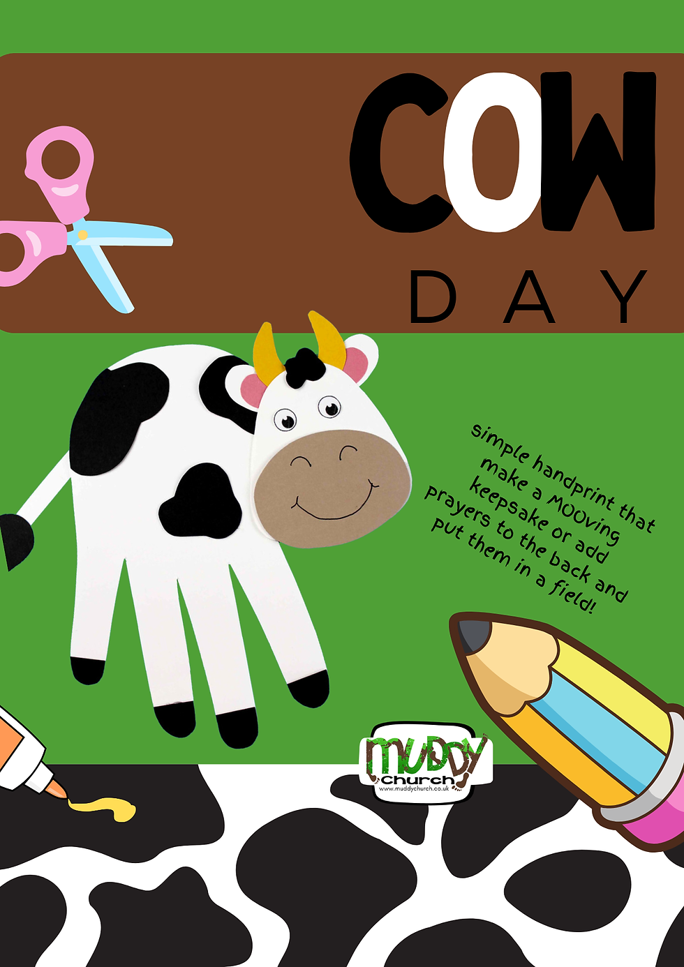 9th Cow Craft Handprint