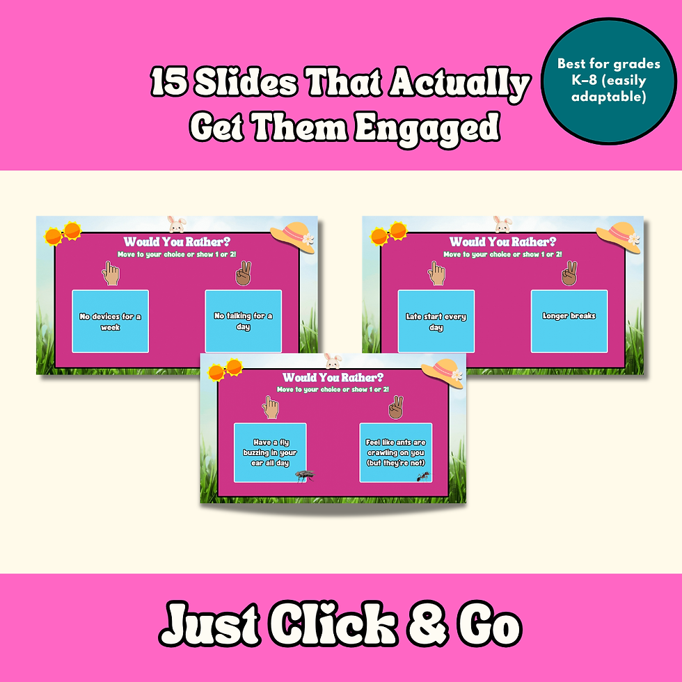 Thumbnail: Would You Rather: Spring Reset Edition | 5-Minute Brain Break