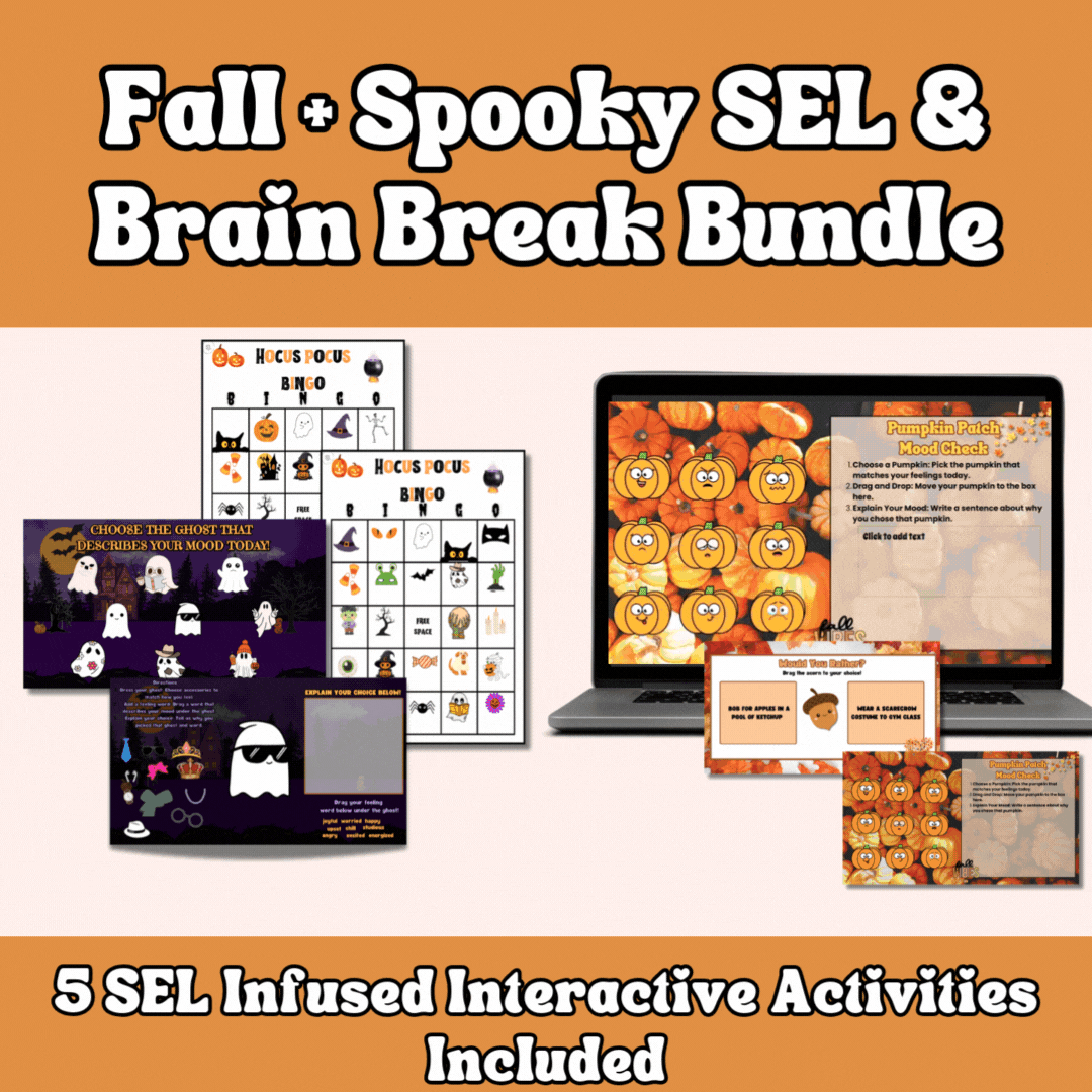 Fall + Spooky SEL & Brain Break Bundle