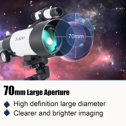 Küçük resim: SVBONY SV501P Teleskop 70/400