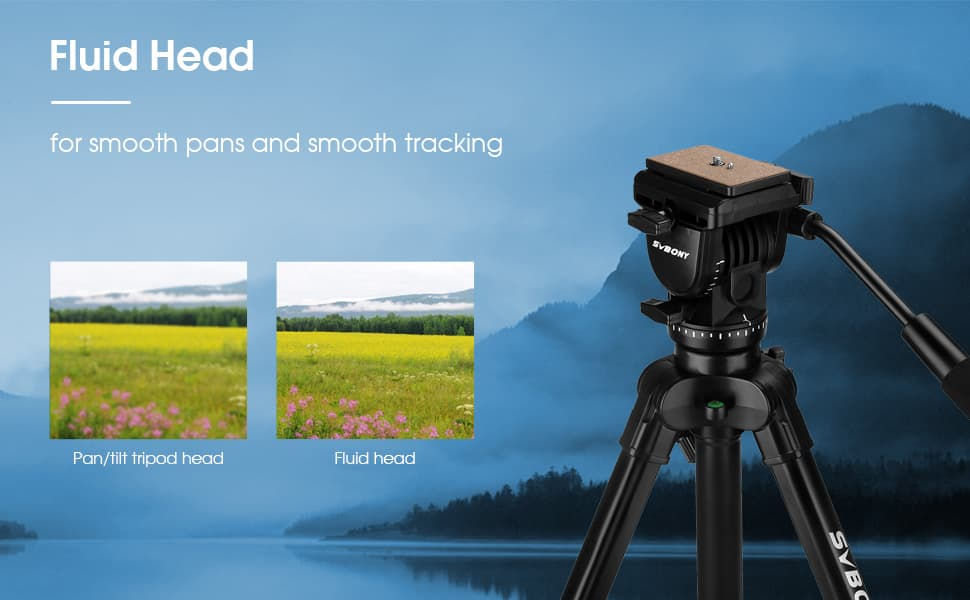 Küçük resim: SVBONY SA402 Alüminyum Alaşımlı Hidrolik Gimballı Universal Tripod