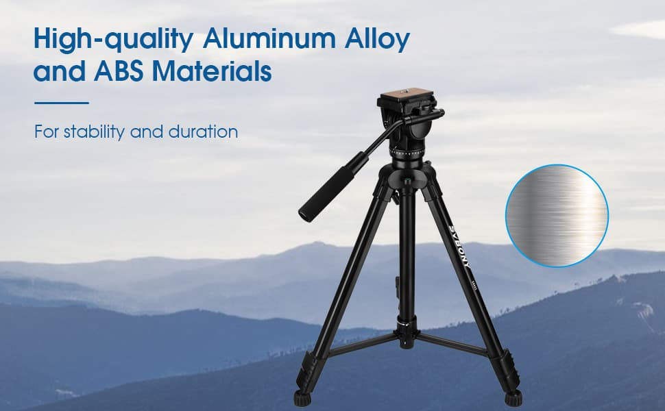 Küçük resim: SVBONY SA402 Alüminyum Alaşımlı Hidrolik Gimballı Universal Tripod