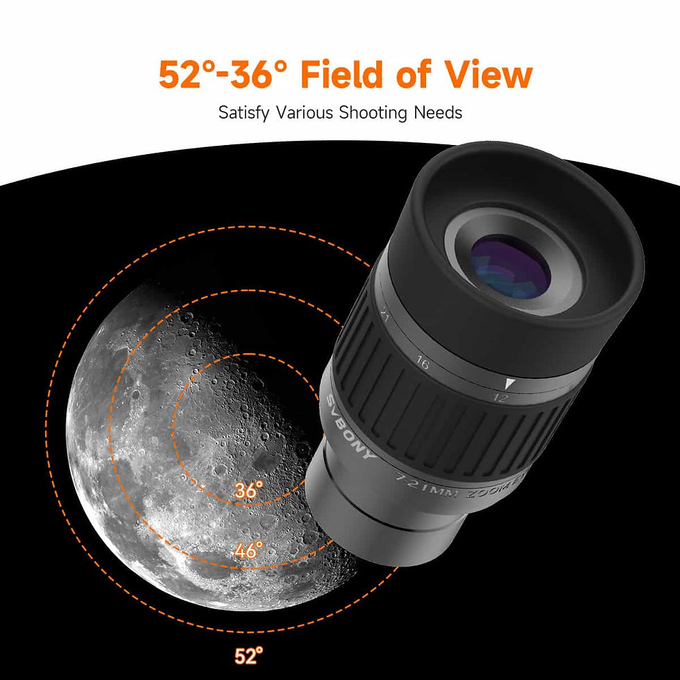 Küçük resim: SVBONY SV135 Zoom Eyepiece 1.25inch 7-21mm 52°-36°