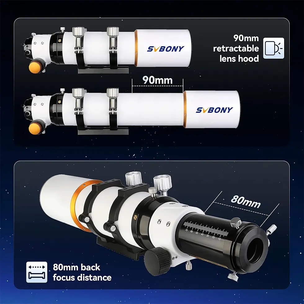 Küçük resim: Svbony SV503 80mm F/7 ED Doublet Refraktör