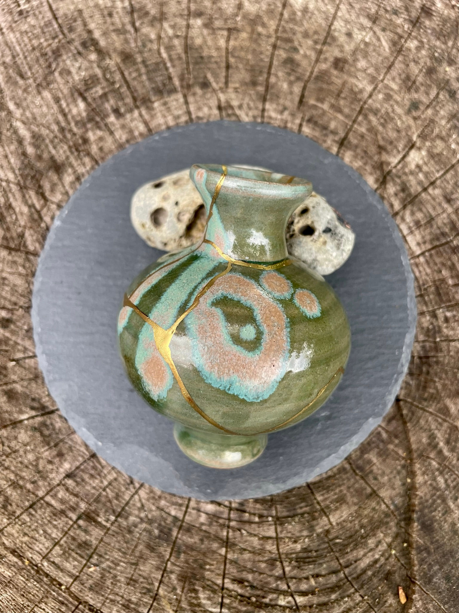 Small Green Vase