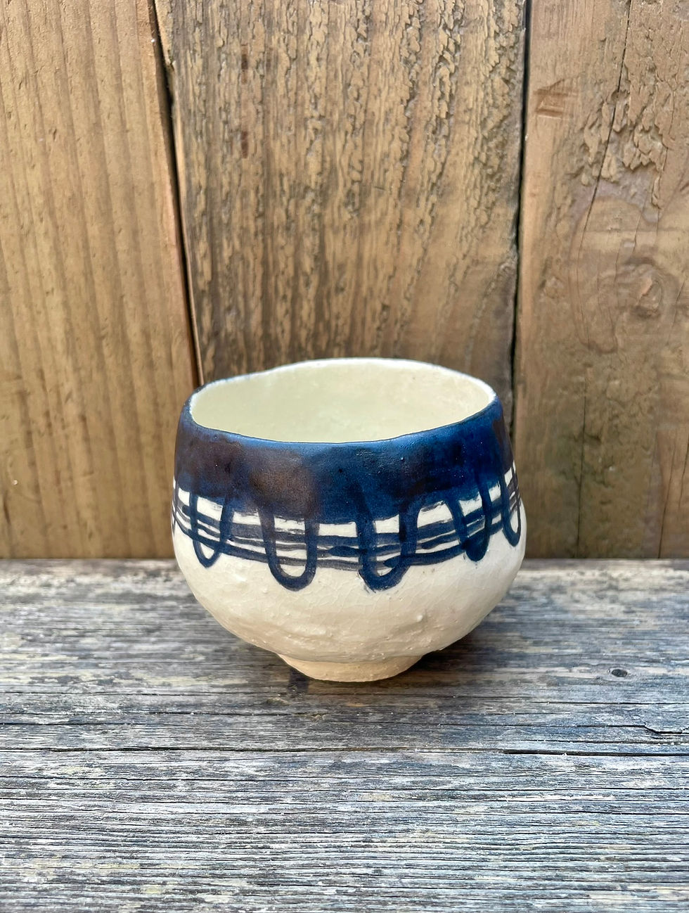 Thumbnail: Black Patterned Yunomi Cup