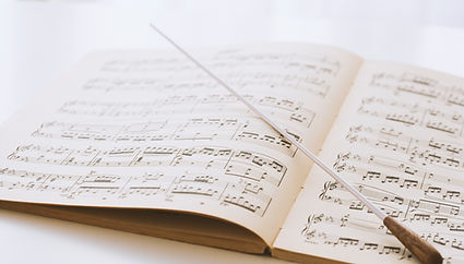 Batuta del maestro de música