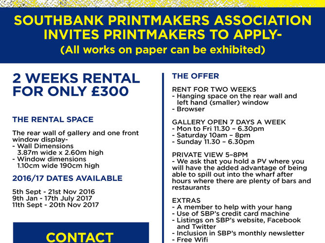 2016 Exhibition Opportunity!