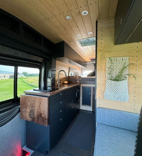 High end camper van interior