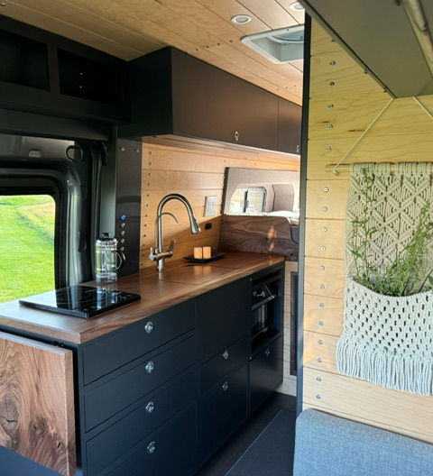 custom built High end camper van interior