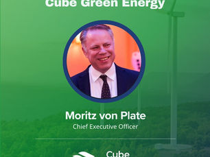 Moritz von Plate, Chief Executive Officer of Cube Green Energy