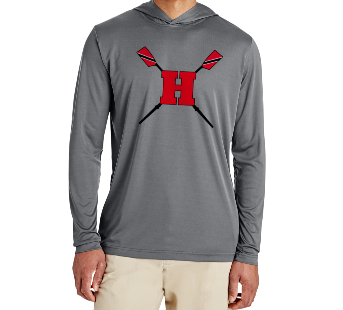 Logo Men's Performance Hoodie - Sport Graphite Gray