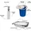 Miniatura: Combo Kit Cuba Inox Gourmet + Dosador + Lixeira 5 Litros + Escorredor + Torneira