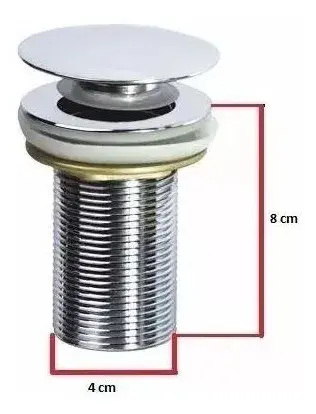Miniatura: cópia de Kit Cuba De Vidro Redonda 30cm. + Torneira Cascata + Válvula + Sifão