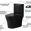 Miniatura: Vaso Sanitário Monobloco C/ Fechamento Suave Preto Black