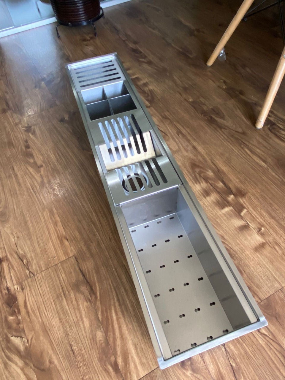 Miniatura: Canal Organizador Completa 90cm. Inox Com Válvula