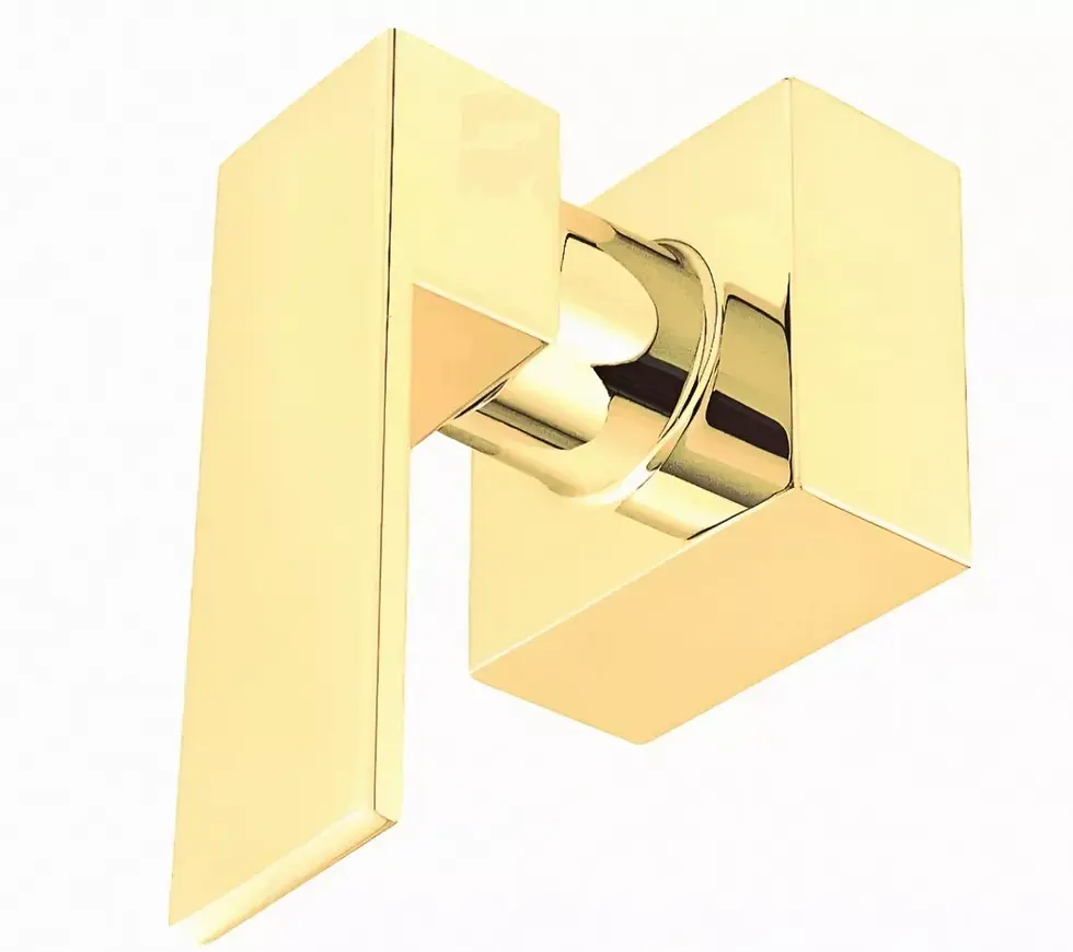 Miniatura: Acabamento Registro Quadrado Padrão Docol Dourado Barcelona