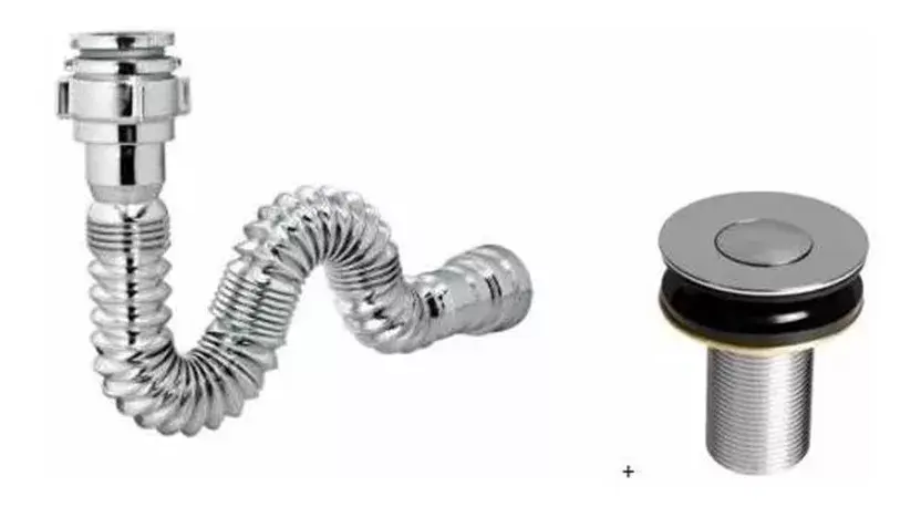 Miniatura: Kit Sifão Sanfonado Pvc + Válvula Click