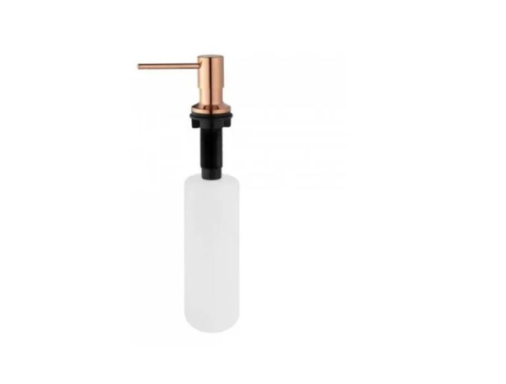 Miniatura: Dosador De Detergente Para Embutir Bico Em Metal Rose Gold